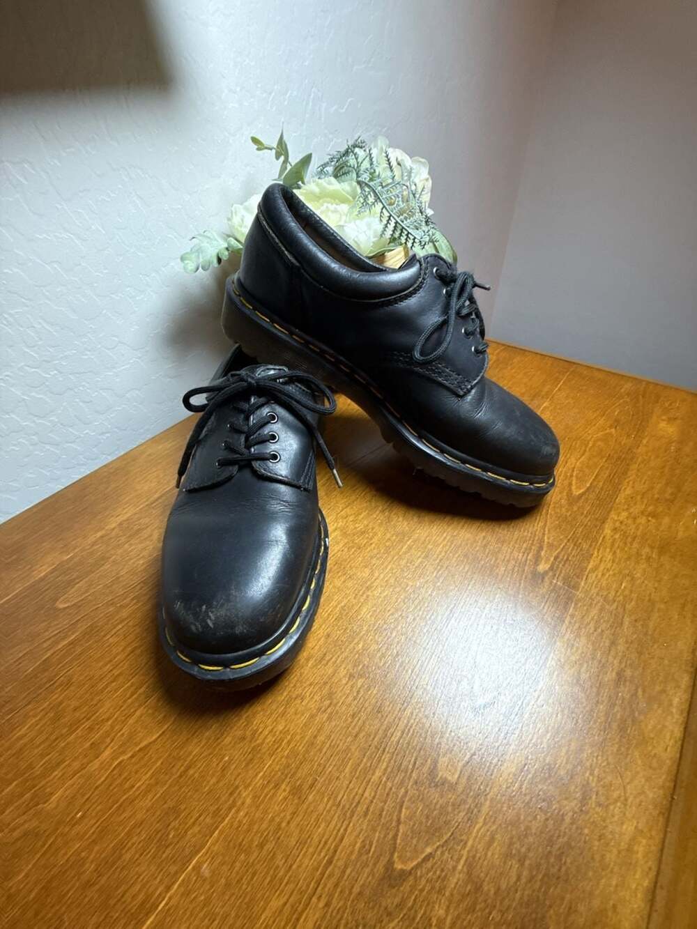 Dr. Martens 8053 Shoes Size 6 Men’s Black Leather 5-Eye Oxford